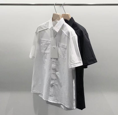 挺身短袖襯衫 男裝衫