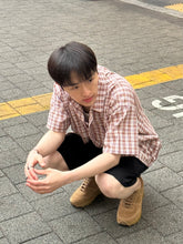 格仔短袖襯衫 香港男裝