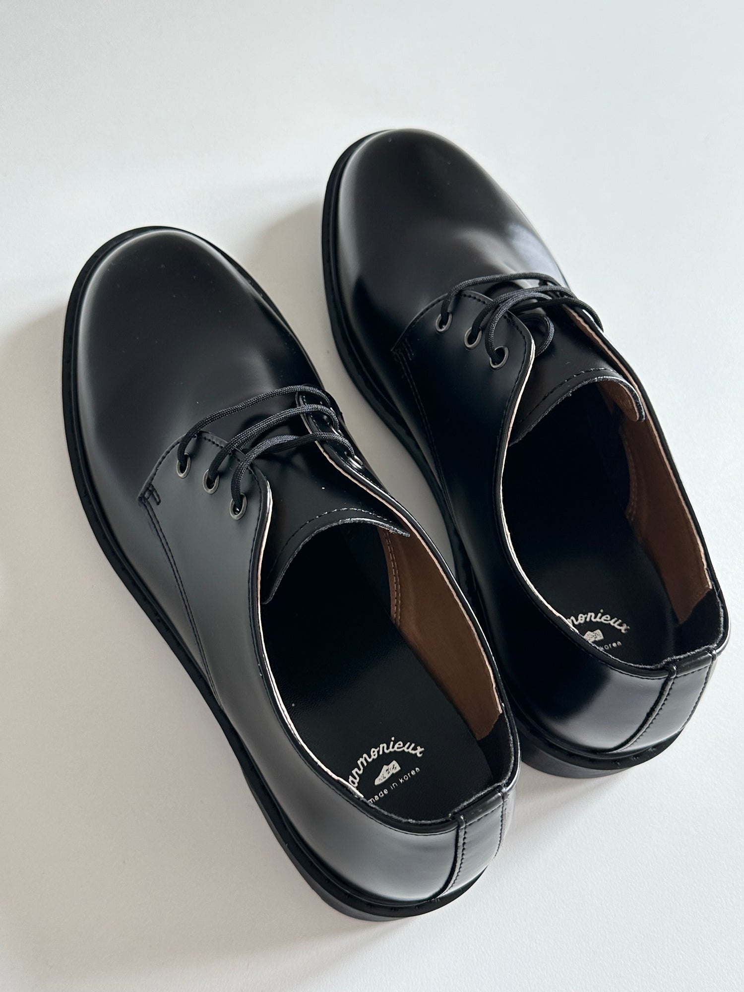 韓國製皮革傳統德比鞋