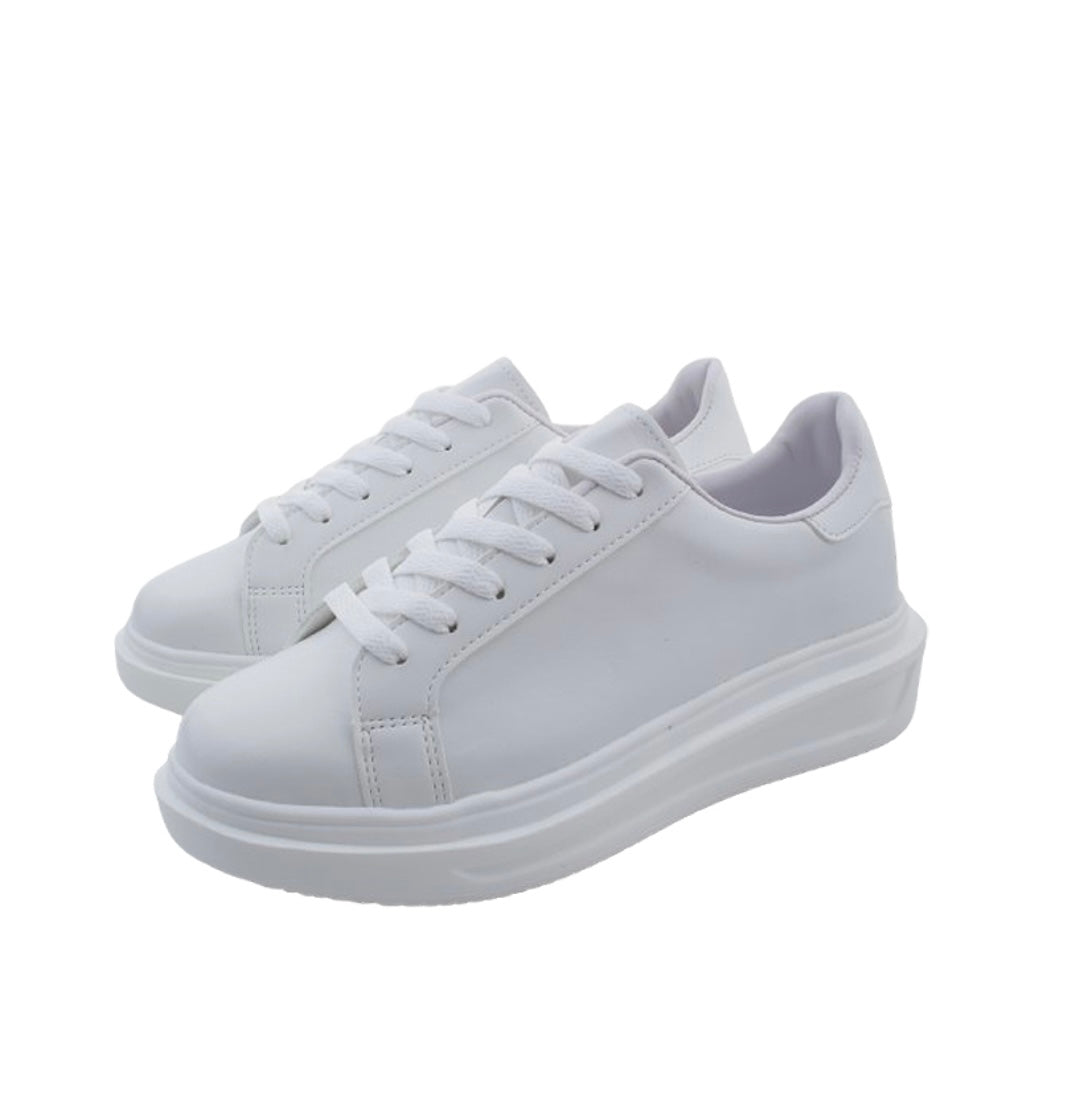 [韓國製增高4cm]純色輕身波鞋