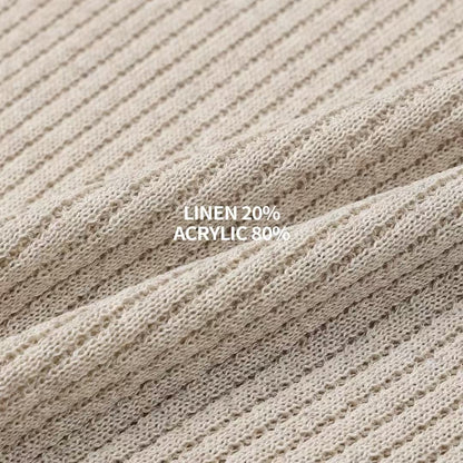 細紋翻領短袖上衣