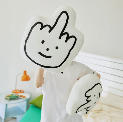 [減壓]LineFriends可愛不失禮貌舉中指抱枕