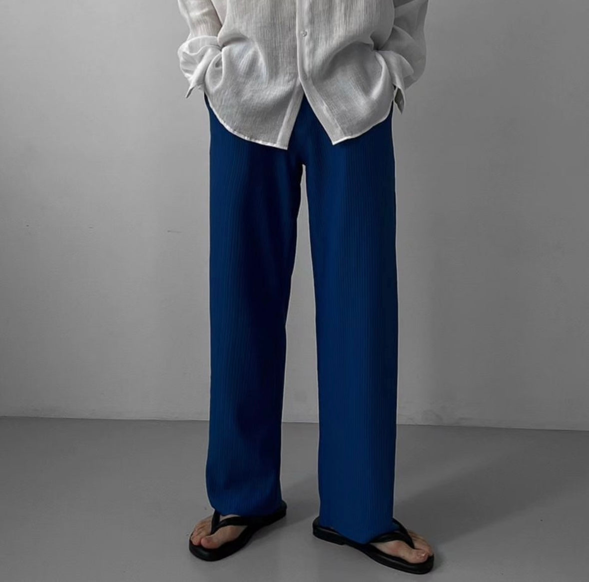 落地親膚長褲 - 韓國男裝