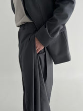 韓系西裝套裝(全套)-灰色