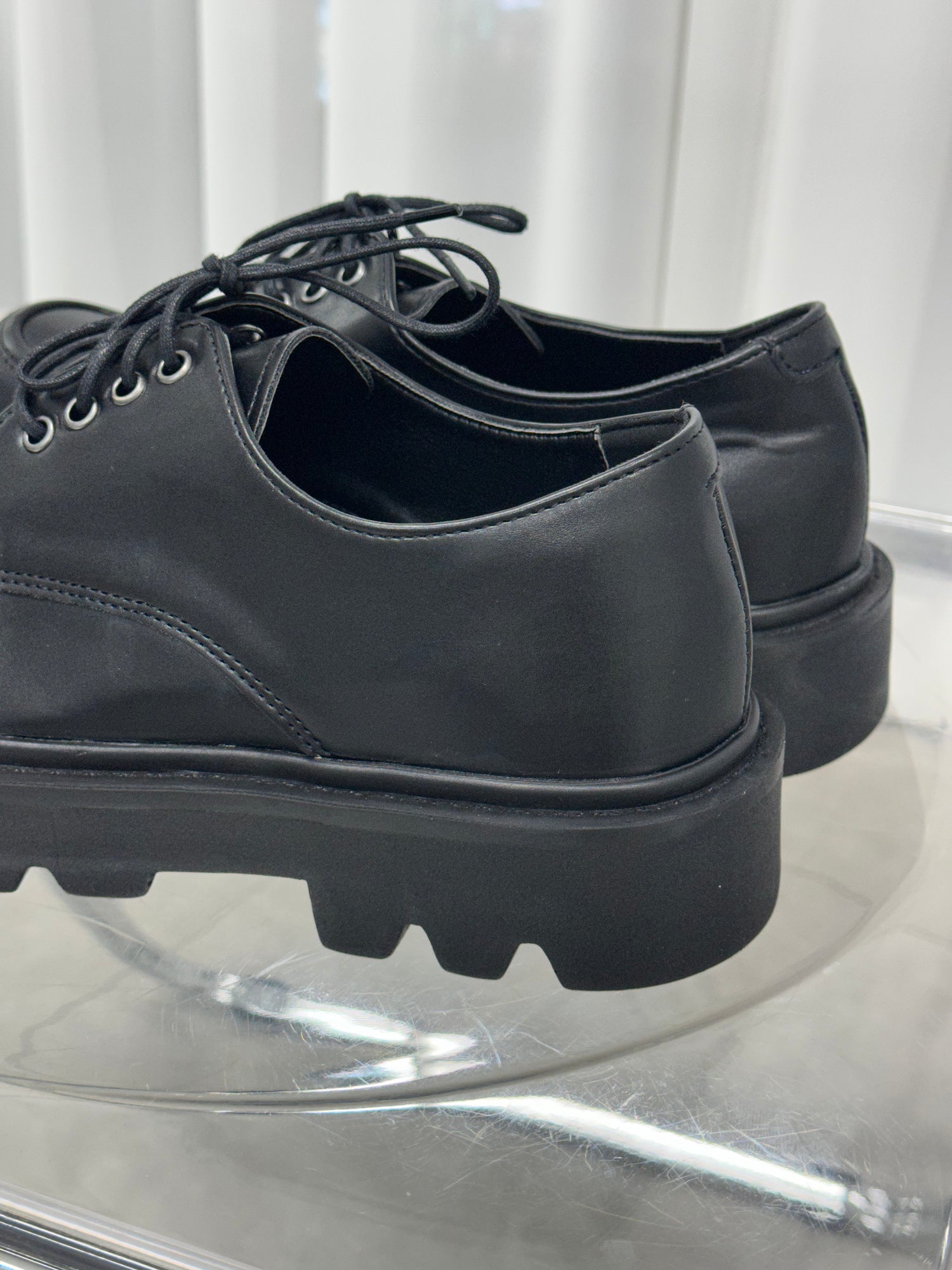 [韓國製增高5cm]加厚底德比鞋Derby Shoes