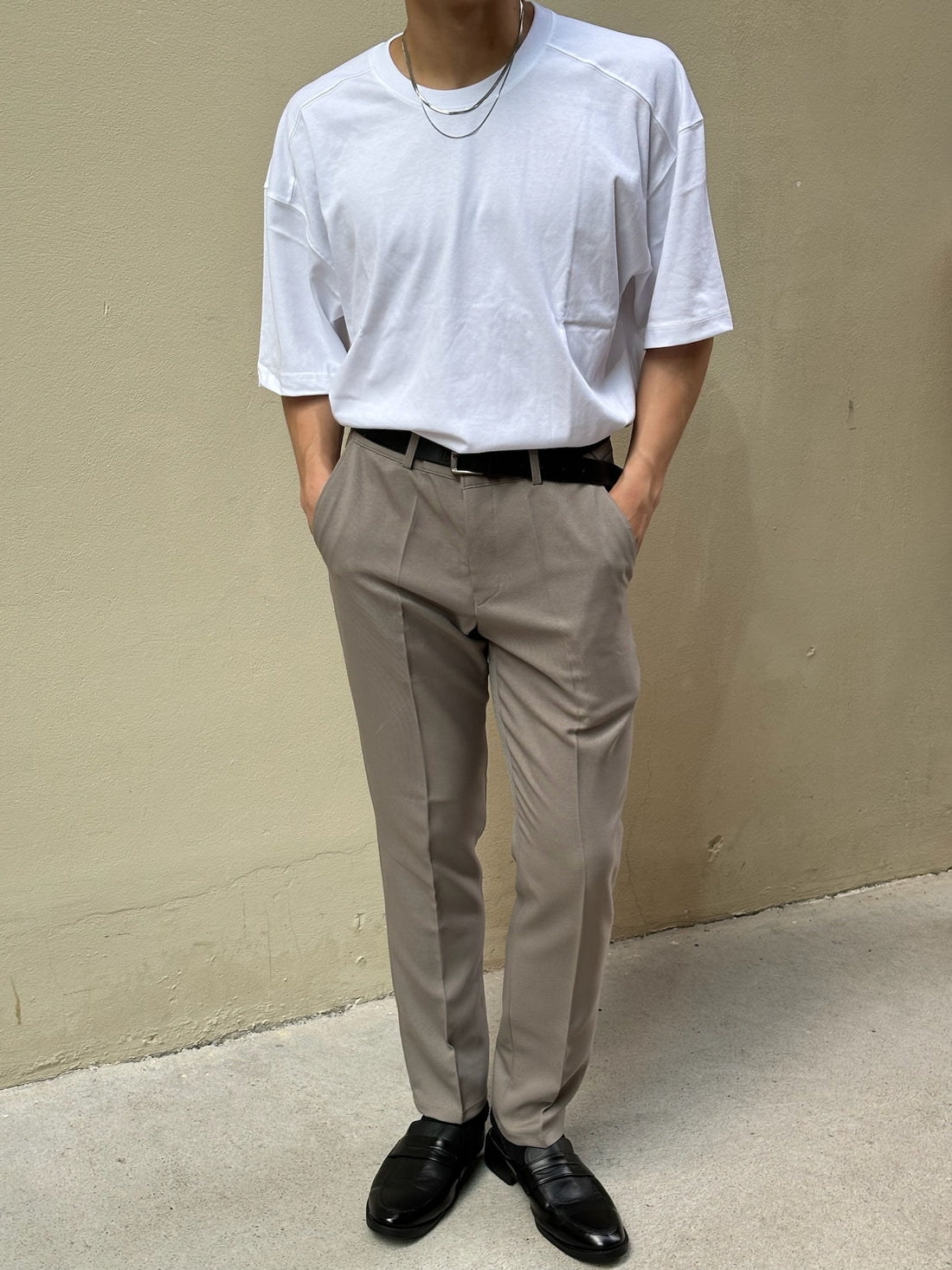 基本直腳長褲 香港男裝