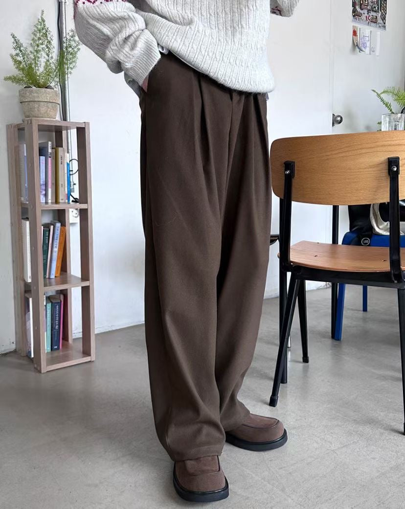 垂墜感挺身西裝褲 韓國男裝