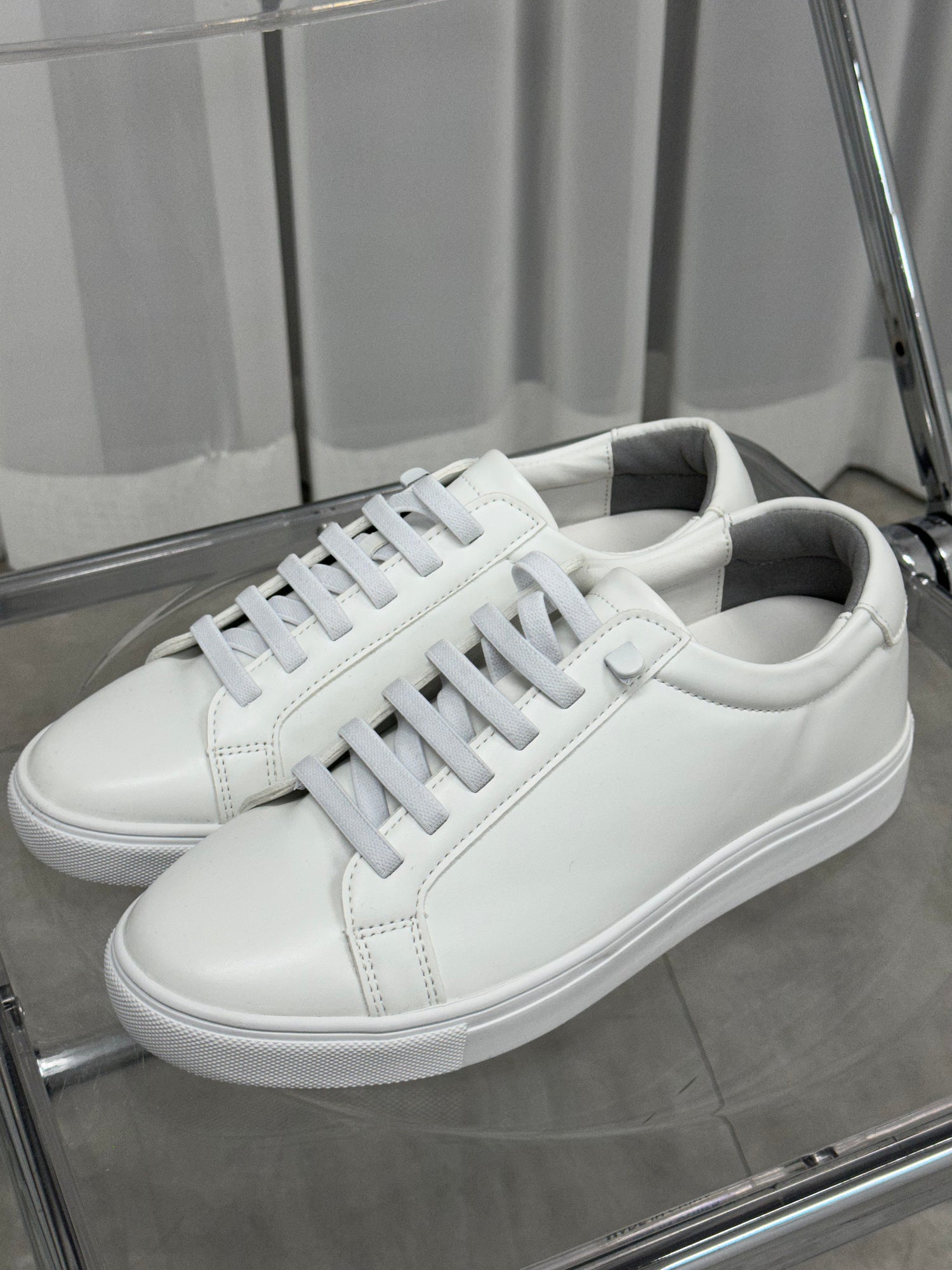 [韓國製增高3cm]純白波鞋