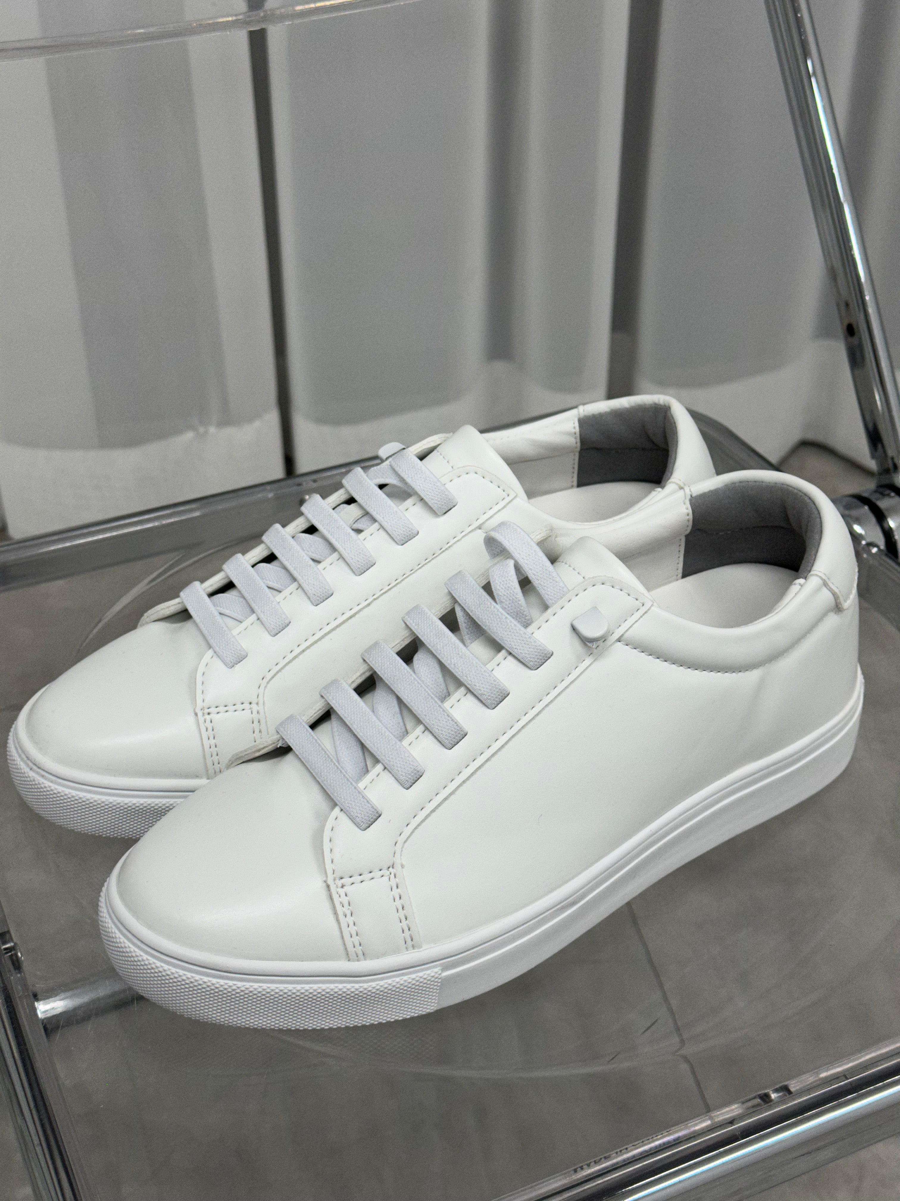 [韓國製增高3cm]純白波鞋