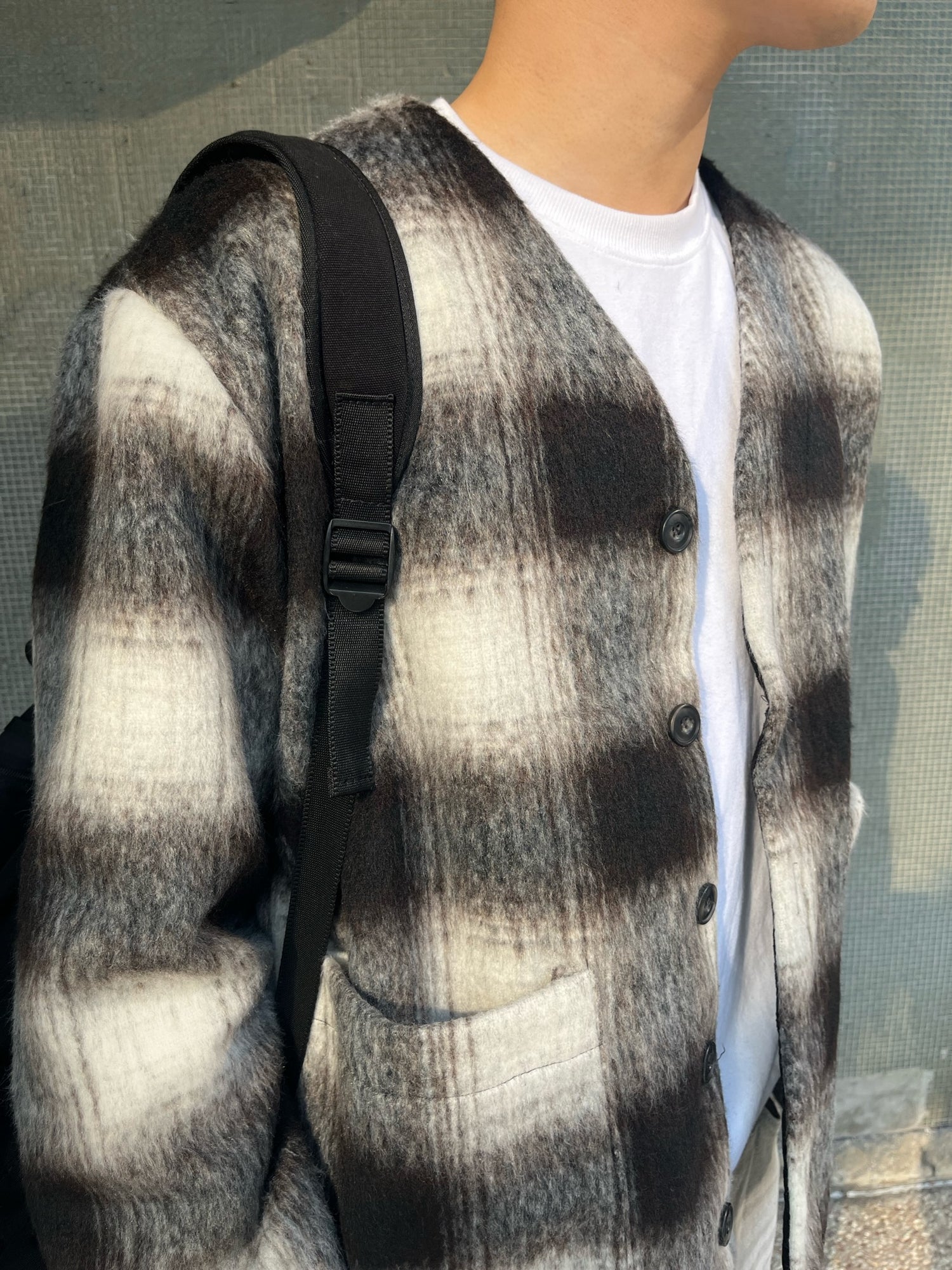 格仔絨外套