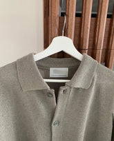 翻領針織短袖上衣