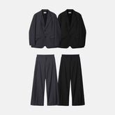 韓系西裝套裝(全套)-灰色