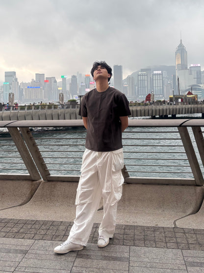 闊腳口袋落地褲
