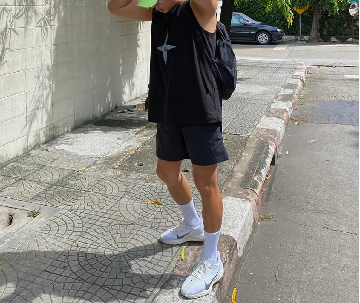 寬鬆四邊星背心 香港男裝