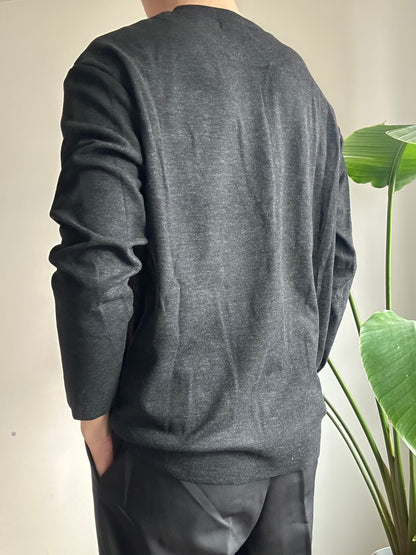 現貨 親膚碳灰長袖襯搭上衣