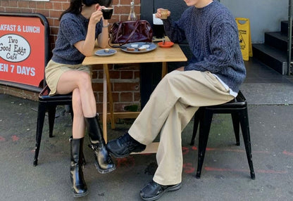 &lt;情侶裝系列&gt;針織簡約上衣