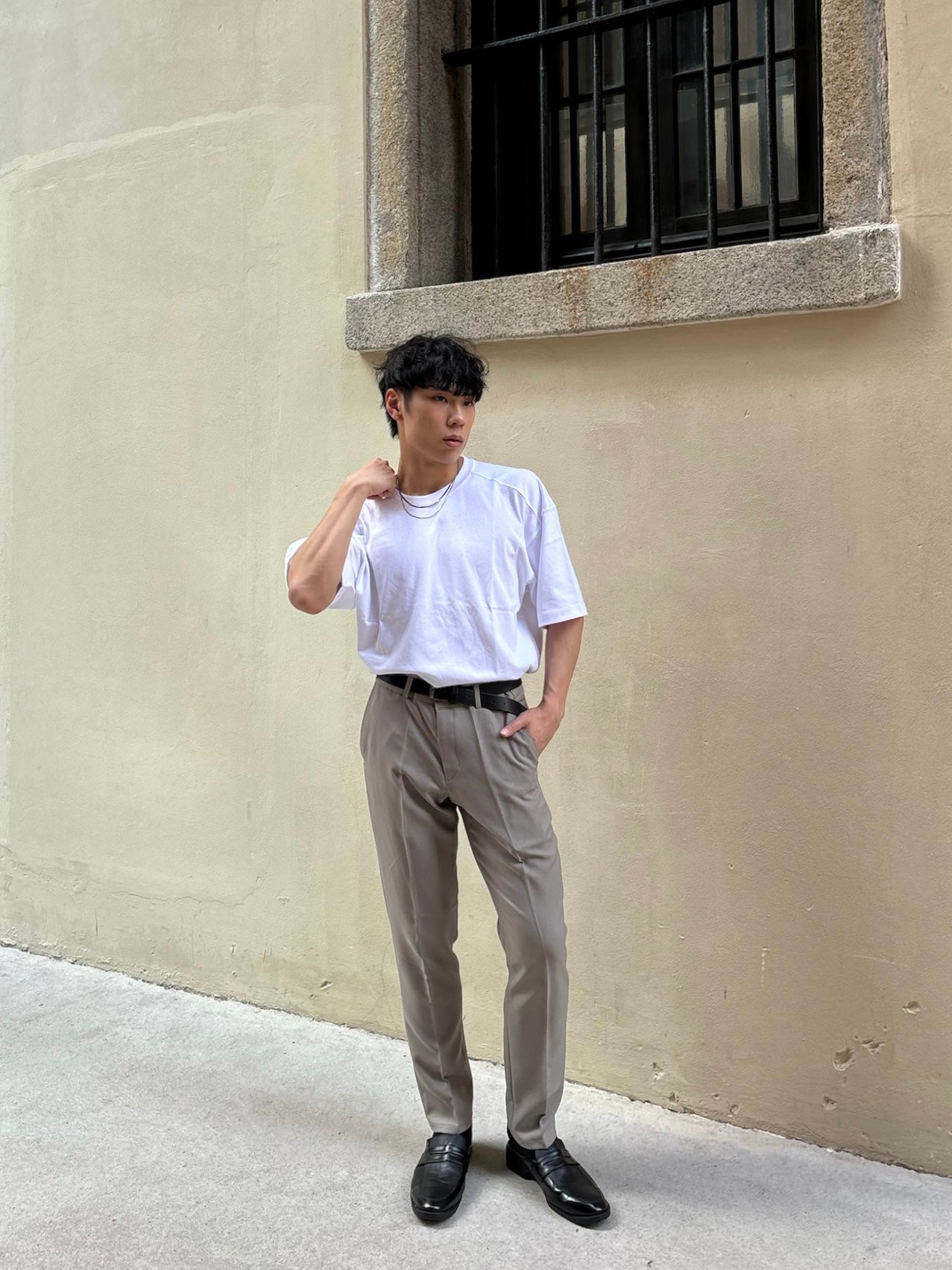 基本直腳長褲 香港男裝