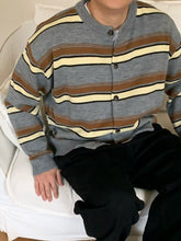 <情侶裝系列>粗間條針織上衣