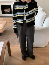 <情侶裝系列>粗間條針織上衣