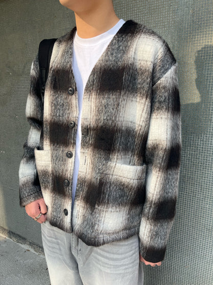 格仔絨外套