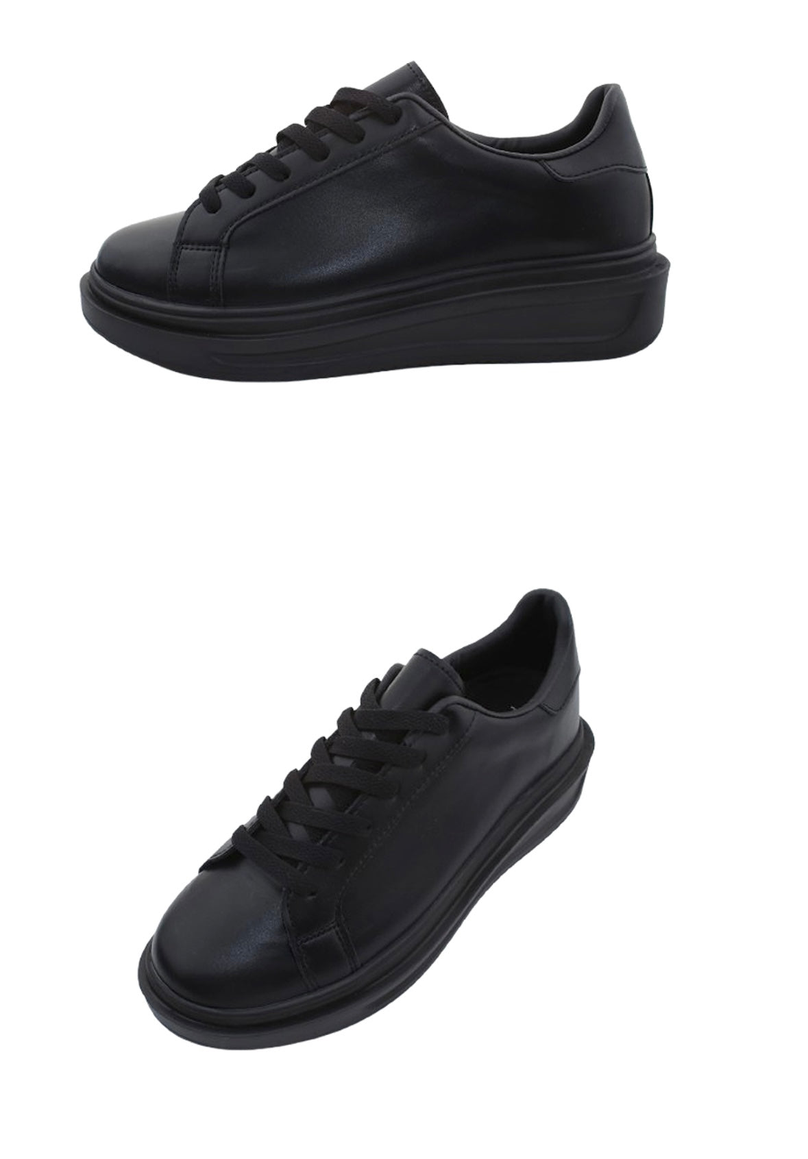 [韓國製增高4cm]純色輕身波鞋