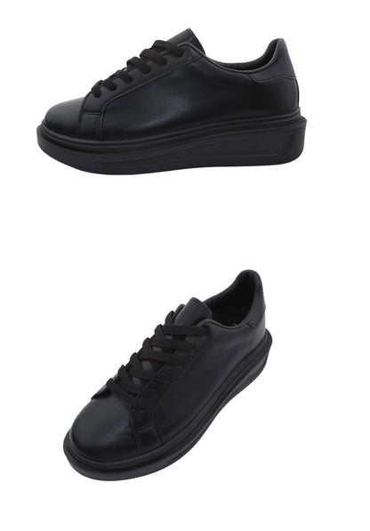 [韓國製增高4cm]純色輕身波鞋