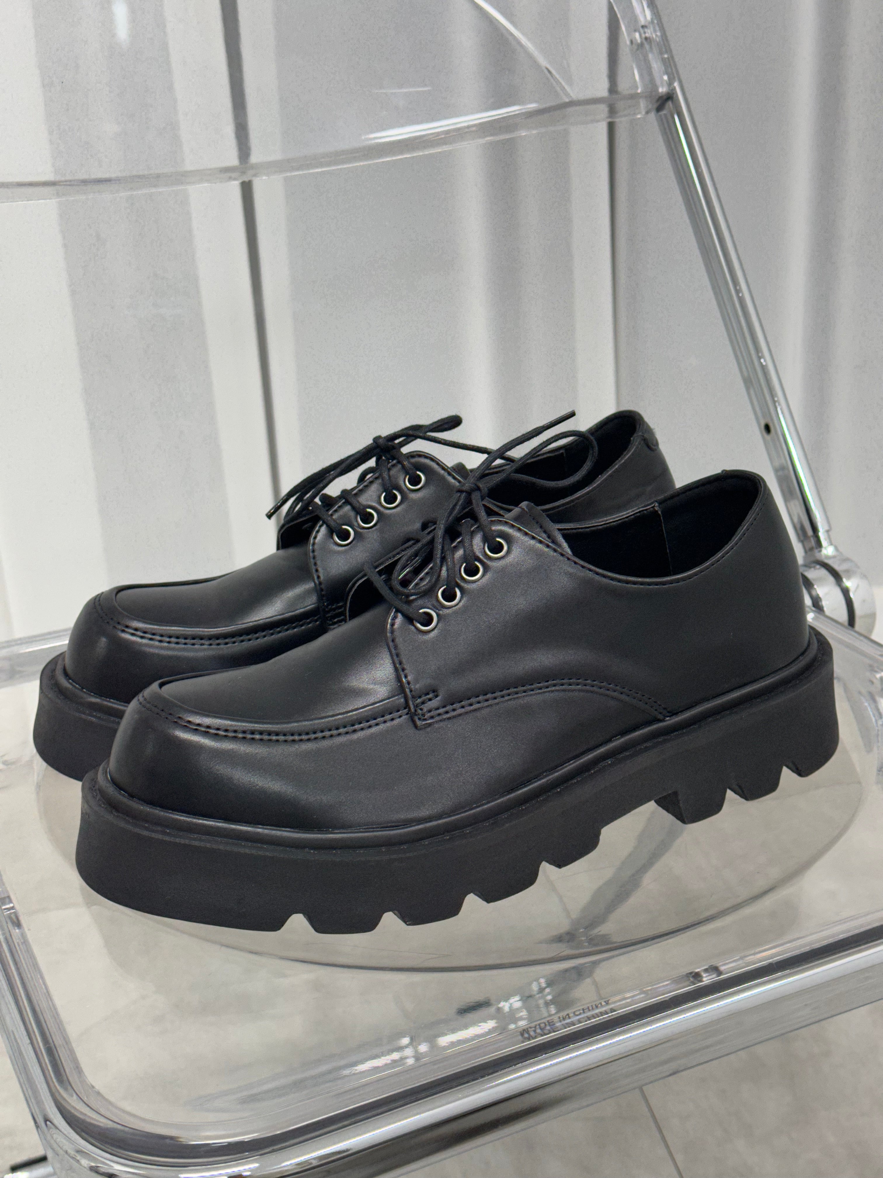 加厚底德比鞋Derby Shoes