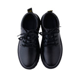 厚底黑色皮鞋