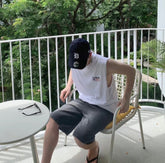 夏日韓款背心 韓國男裝