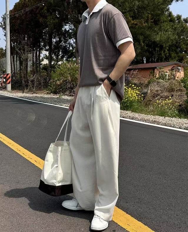 垂墜感落地長褲