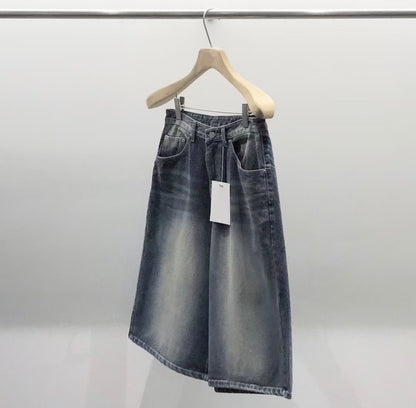 中長過膝牛仔褲 韓國男裝