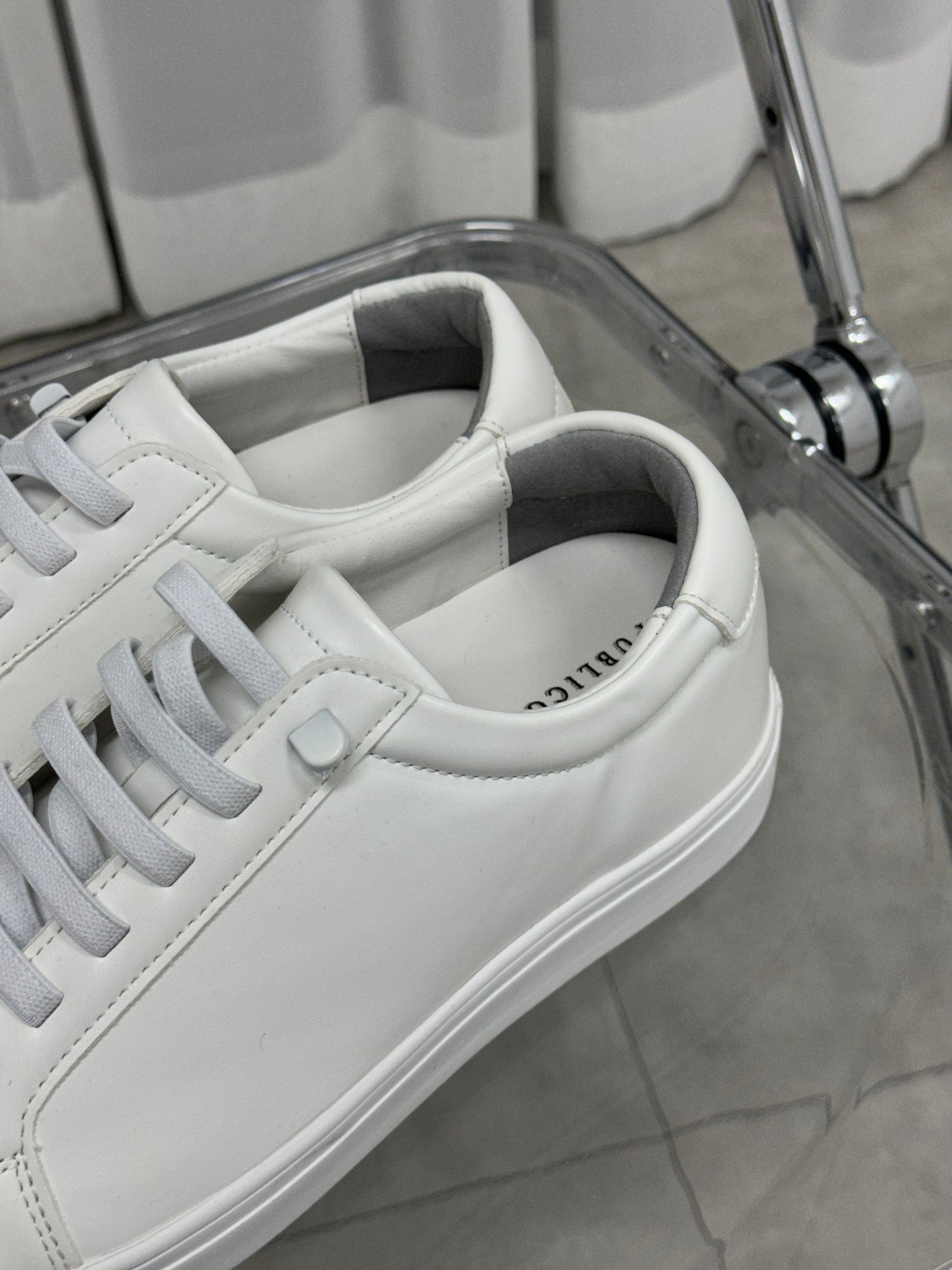 [韓國製增高3cm]純白波鞋