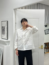 [自家品牌]挺身白色長袖襯衫 香港 男裝 