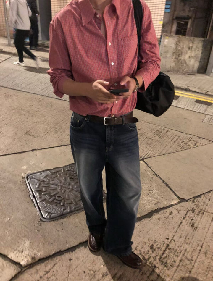 暗藍黑牛仔褲