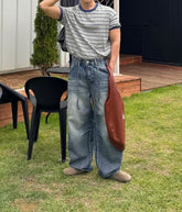 [可調校長度!]漸變牛仔褲