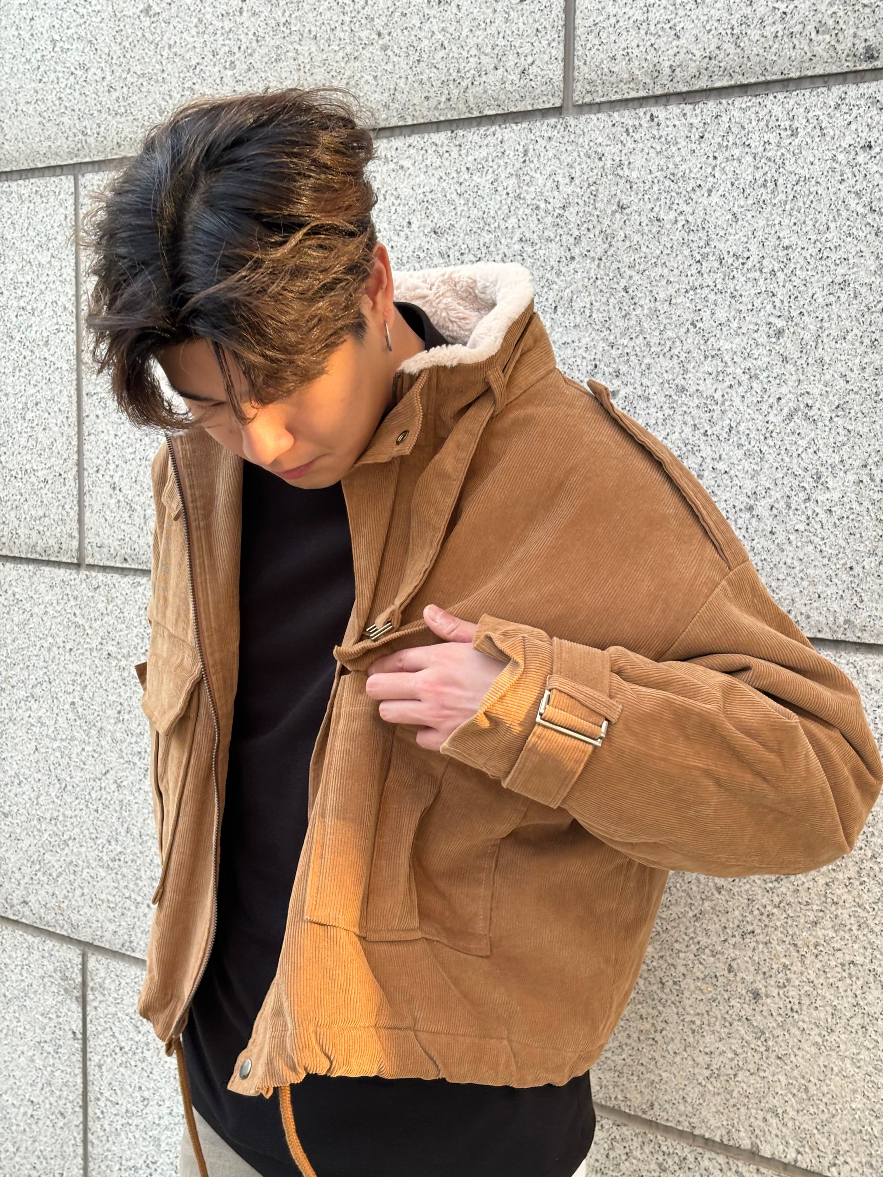 毛毛領挺身短褸