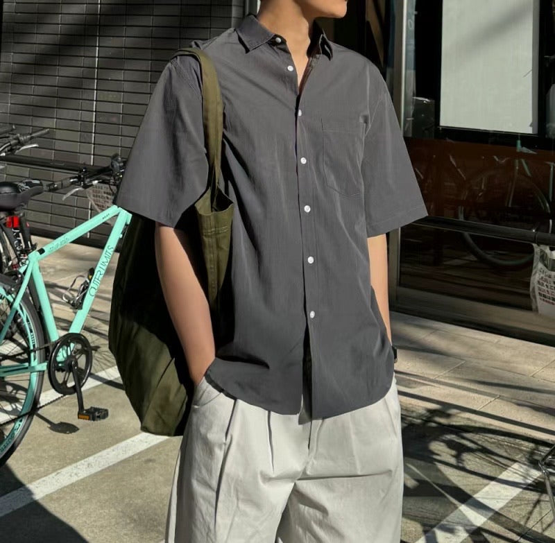 韓系短袖襯衫