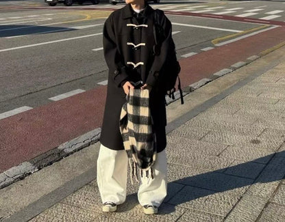 羊毛雙排鈕大褸