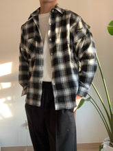 黑色格仔襯衫  香港男裝