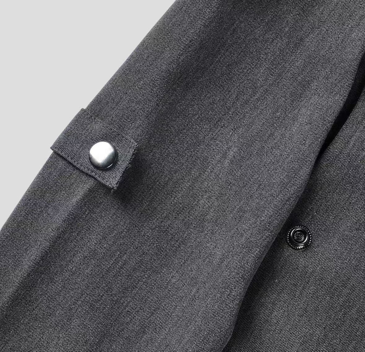 側扣落地長褲 韓國男裝