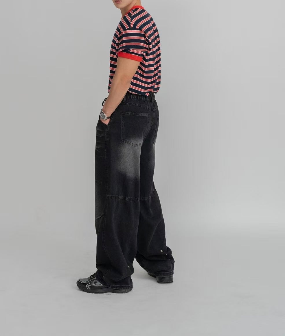 [可調校長度!]漸變牛仔褲