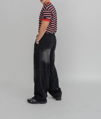 [可調校長度!]漸變牛仔褲