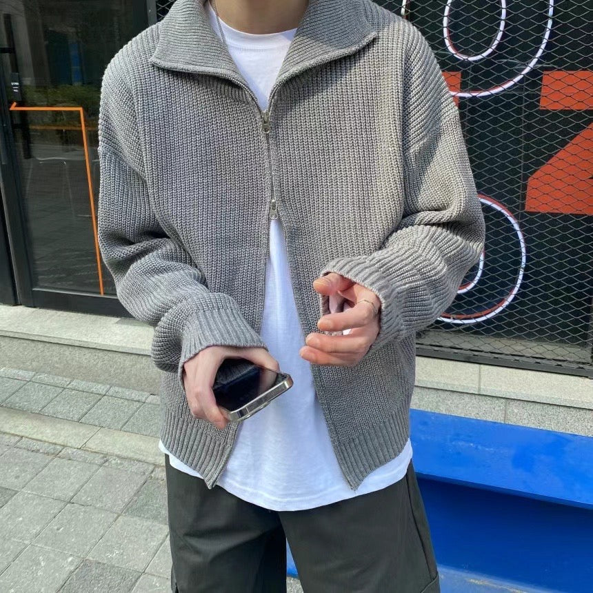 拉鍊翻領上衣