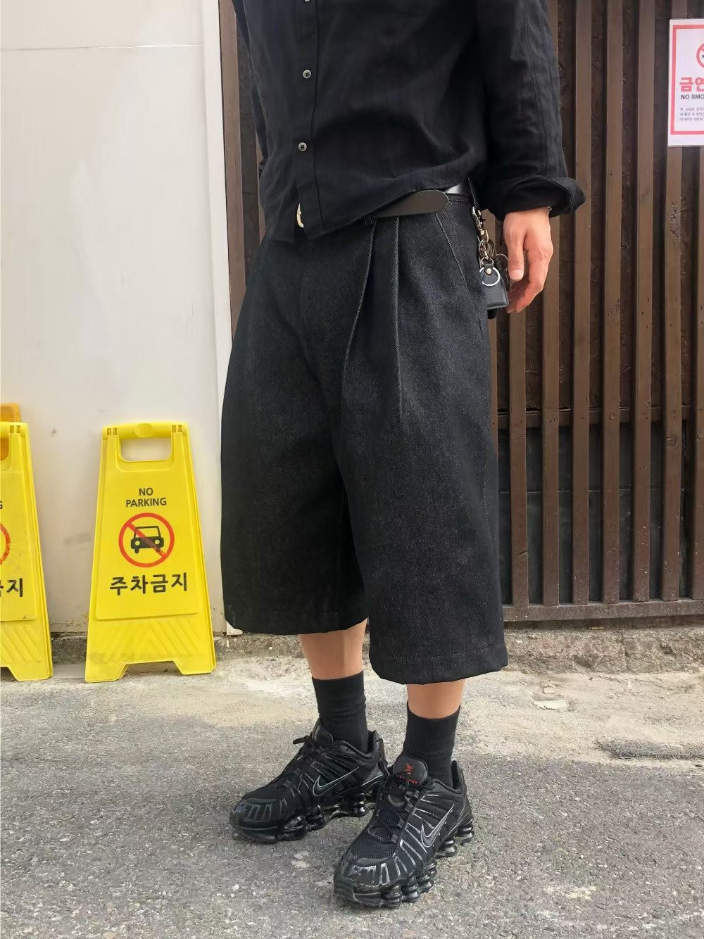 中長牛仔布短褲