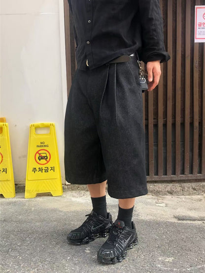 中長牛仔布短褲
