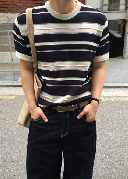 間紋短袖上衣