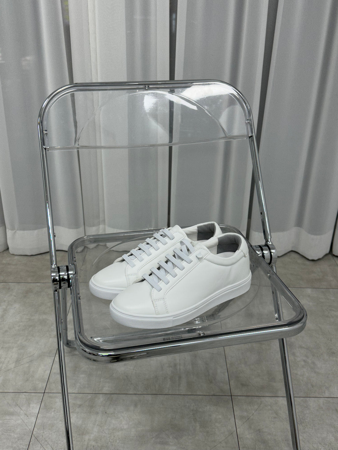 [韓國製增高3cm]純白波鞋