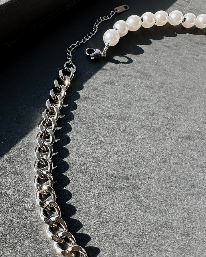 現貨 Pearl Cuban Necklace