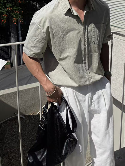 基本款短袖襯衫