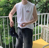 夏日韓款背心 韓國男裝